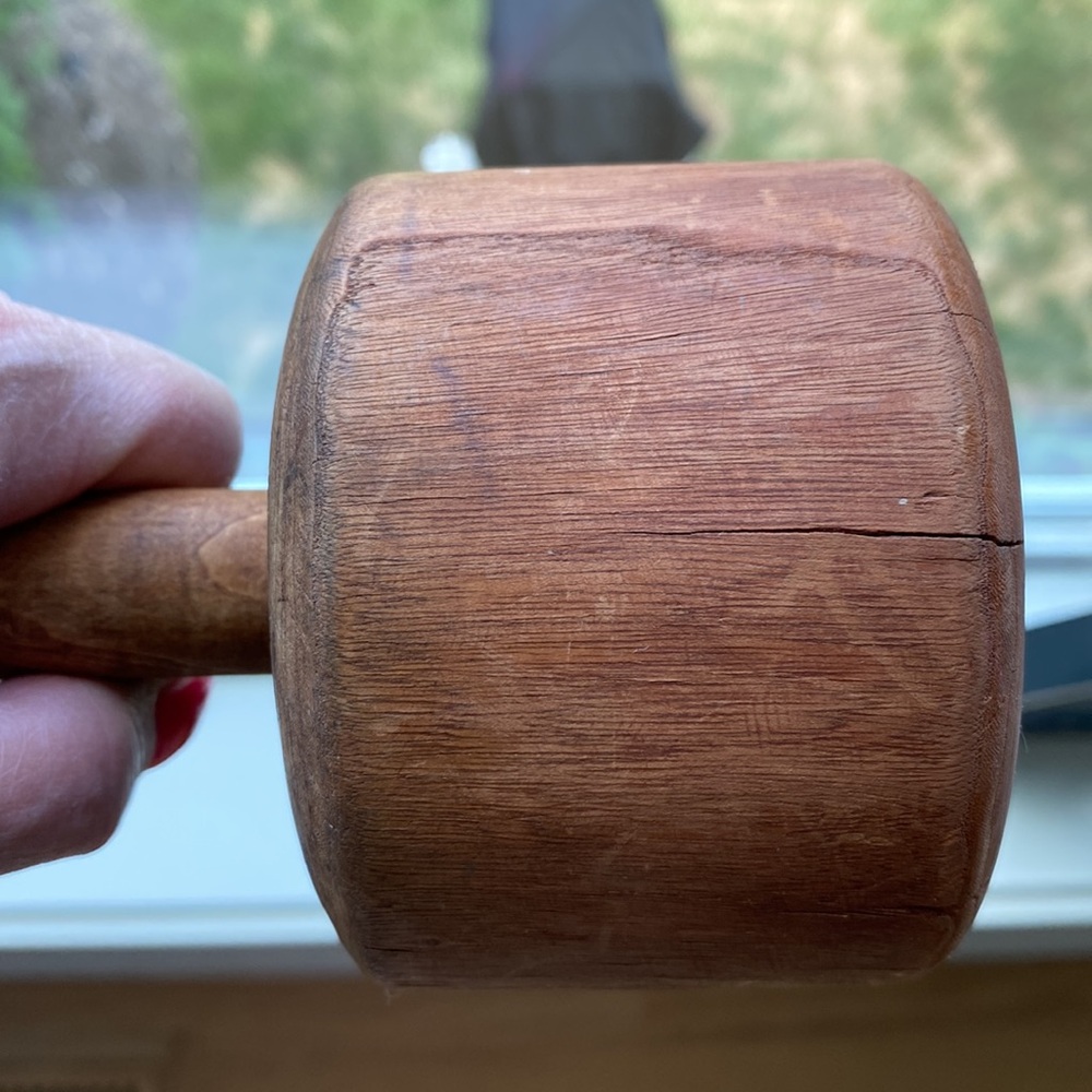 Authentic Antique Primitive Hand Turned Solid Wood Farmhouse Kitchen Masher! - Picture 4 of 6
